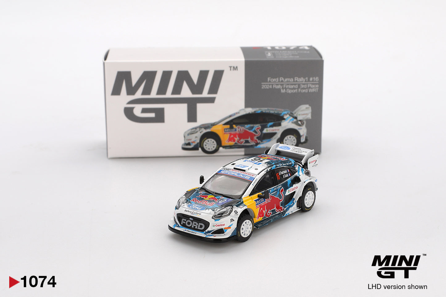 Mini GT 1:64 Ford Puma Rally1 #16 M-Sport Ford WRT 2024 Rally Finland 3rd Place