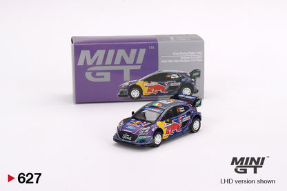 Mini GT 1:64 Ford Puma Rally1 #42 M-Sport Ford WRT 2022 Rally Italia Sardegna 2nd Place