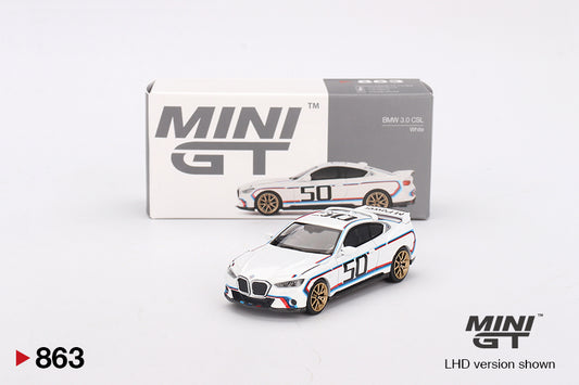 TSM Mini GT 1:64 BMW 3.0 CSL White RHD