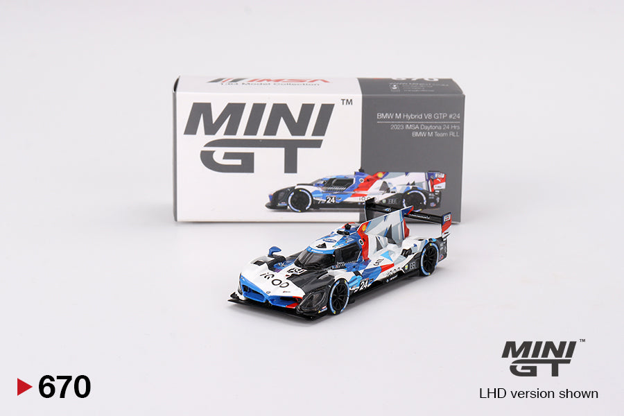 TSM Mini GT 1:64 BMW M Hybrid V8 GTP #24 2023 IMSA Daytona 24 Hrs