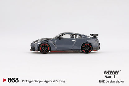 TSM Mini GT 1:64 Nissan GT-R Nismo 2024 NISMO Stealth Gray RHD