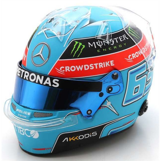 F1 Mercedes AMG Petronas George Russell Helmet Brazilian GP 2022 1/5 Scale