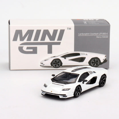 TSM Mini GT 1:64 Lamborghini Countach LPI 800-4 Bianco Siderale (LHD)