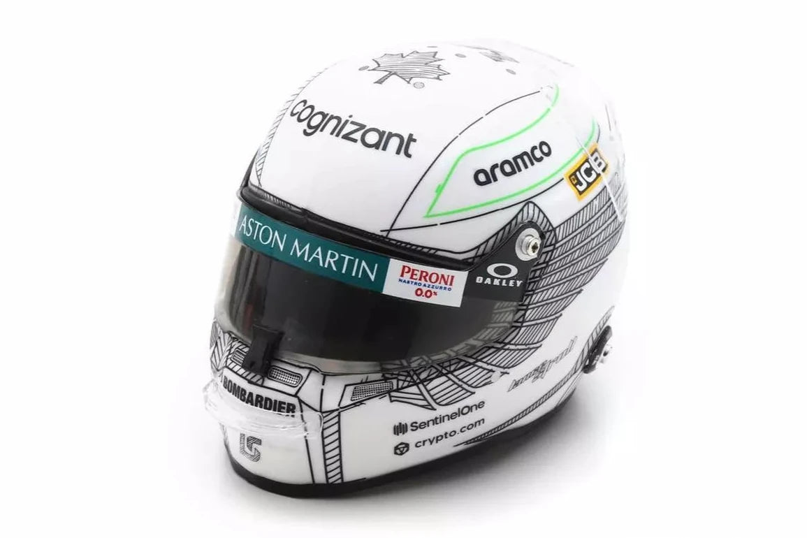 F1 Lance Stroll Aston Martin Aramco Cognizant Japanese GP Helmet 2023