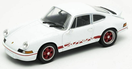 1:24 Porsche 911 Carrera RS 2.7 White/Red Diecast Model Car