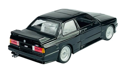 1:24 1988 BMW 3 Series M3 Black Diecast Model Car