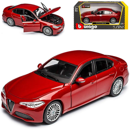 1:24 Alfa Romeo Giulia 2016 Red Diecast Model Car