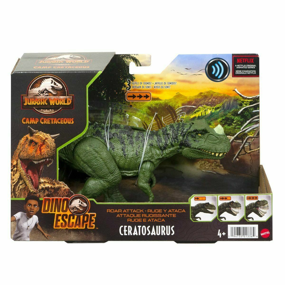 Jurassic World Camp Cretaceous Roar Attack Ceratosaurus – Spider-Lily Toys