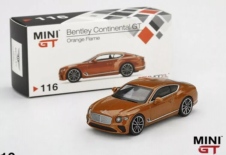 TSM Mini GT 1:64 TSM Mini GT 1:64 Bentley Continental GT Orange Flame (RHD)