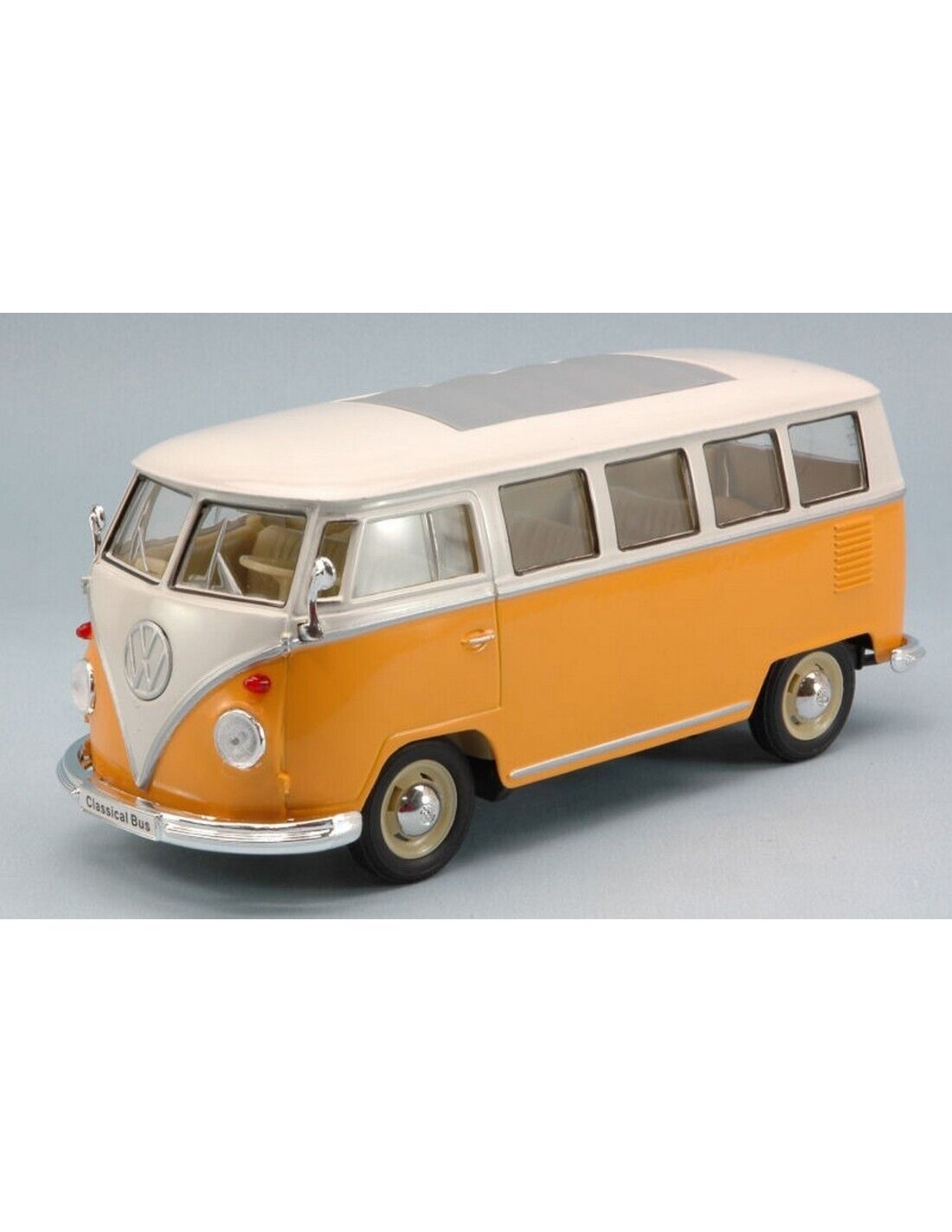 1:24 1963 Volkswagen T1 Bus Yellow & White Diecast Model