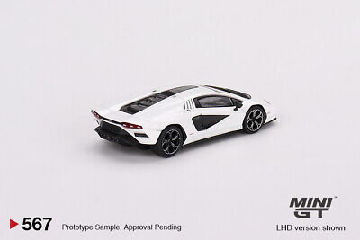 TSM Mini GT 1:64 Lamborghini Countach LPI 800-4 Bianco Siderale (LHD)