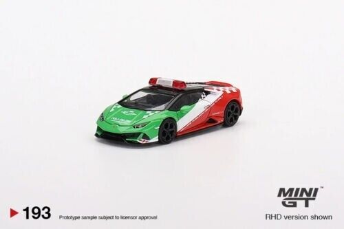 TSM Mini GT 1:64 Lamborghini Huracan EVO Bologna Airport Follow-Me Car (LHD)