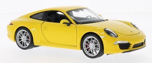 1:24 Porsche 911 Carrera s Yellow Diecast Car